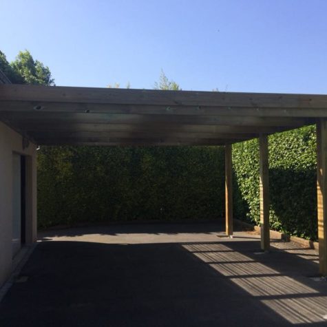 Creation carport et plots betons Landerneau 6 - Aménagement extérieur