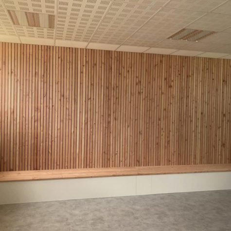 Realisation dun habillage murale phonique Centre Socio Culturel de Lesneven 2 - Aménagement intérieur