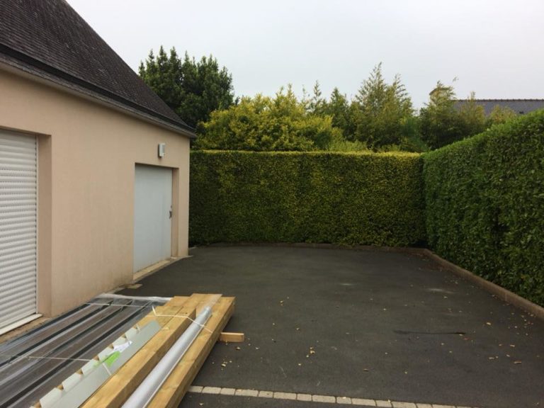 Création carport et plots bétons Landerneau