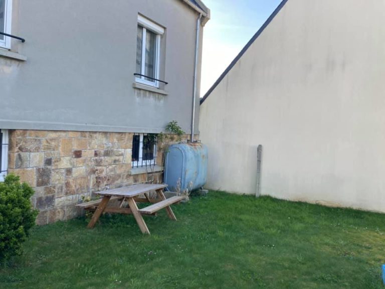 Création terrasse suspendue descente d’allège et pose porte- fenêtre et volets roulants Landerneau 1 (4)
