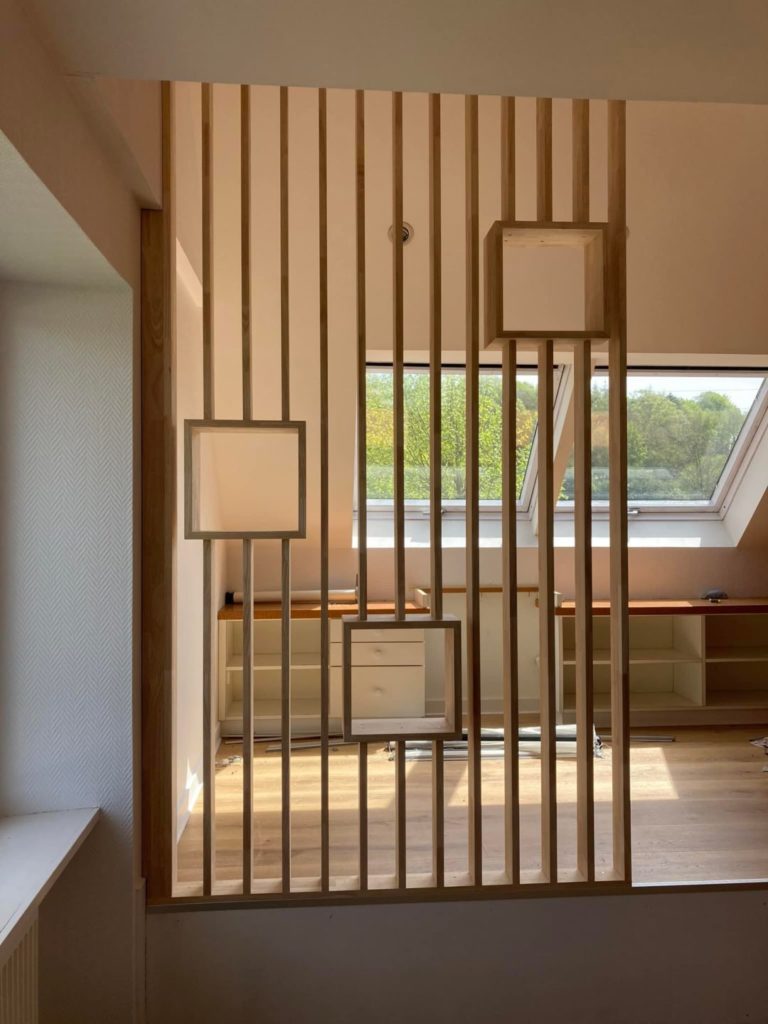 Pose d’un sol stratifié Quick Step sur l’étage d’une maison Landerneau 5