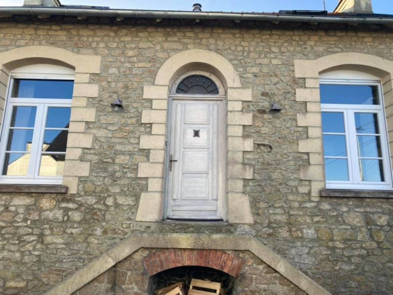 Remplacement porte d'entrée vitrée K-line Landerneau (1)
